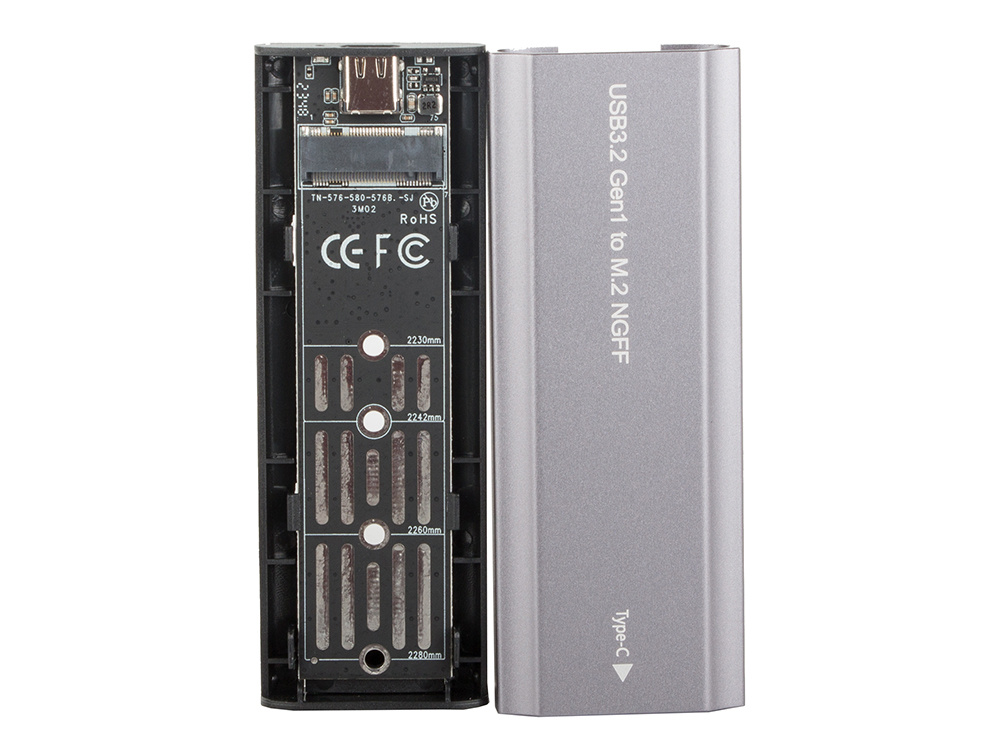 Disko adapterio dėklas m.2 sata ngff usb 3.1