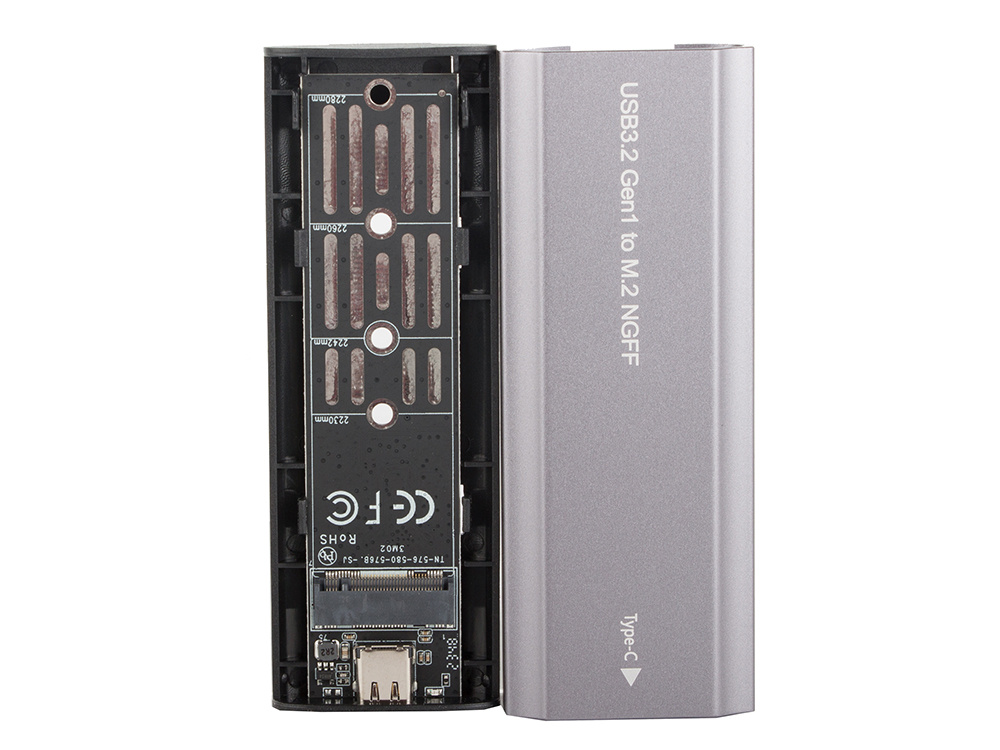 Disko adapterio dėklas m.2 sata ngff usb 3.1
