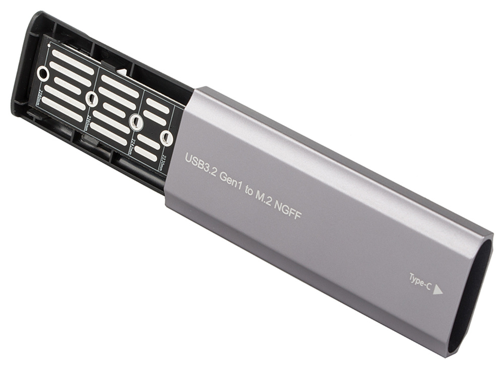 Disko adapterio dėklas m.2 sata ngff usb 3.1