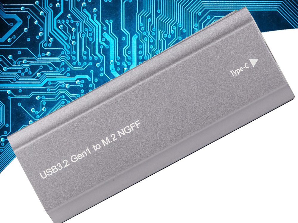 Disko adapterio dėklas m.2 sata ngff usb 3.1