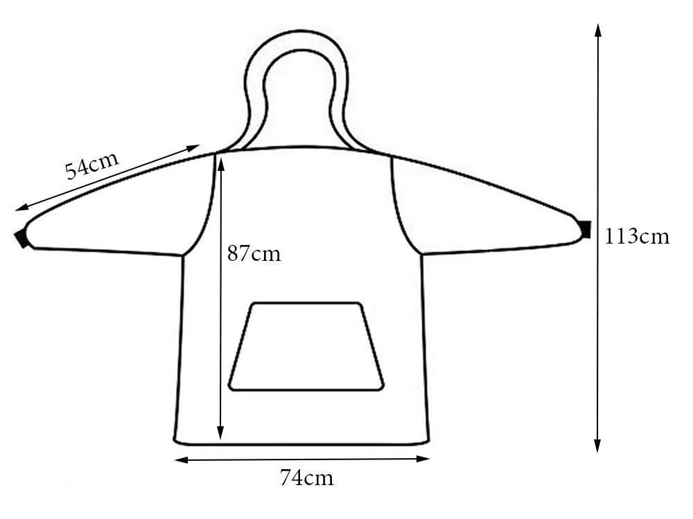 Minkštaa ir šiltaa oversize džemperis su gobtuvu