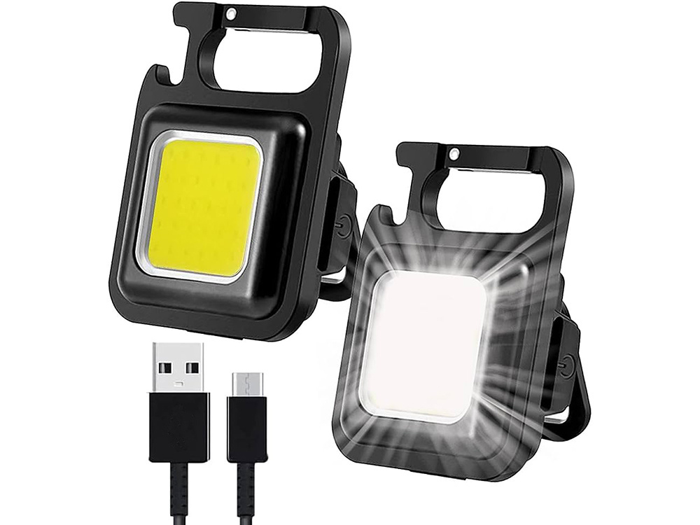 Led cob raktų pakabukas su magnetu ir usb įkrovimu
