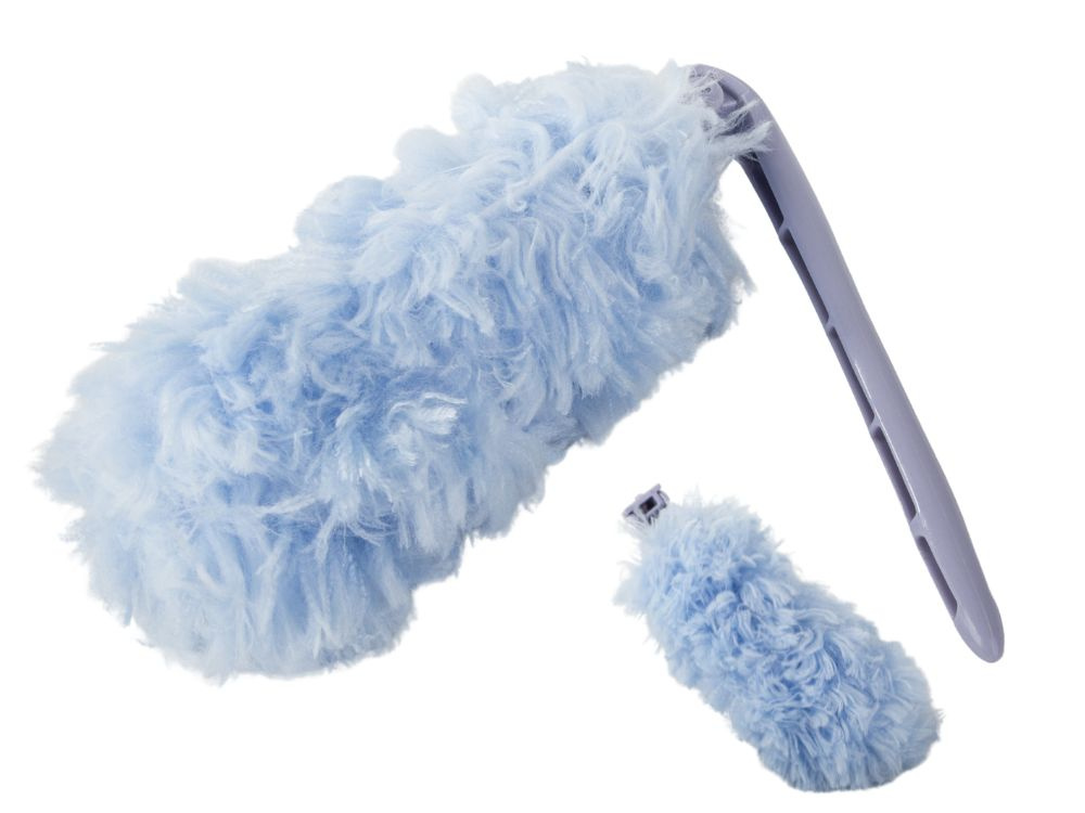 Teleskopinė mikrofibros šluotelė dulkėms ir voratinkliams 35 cm