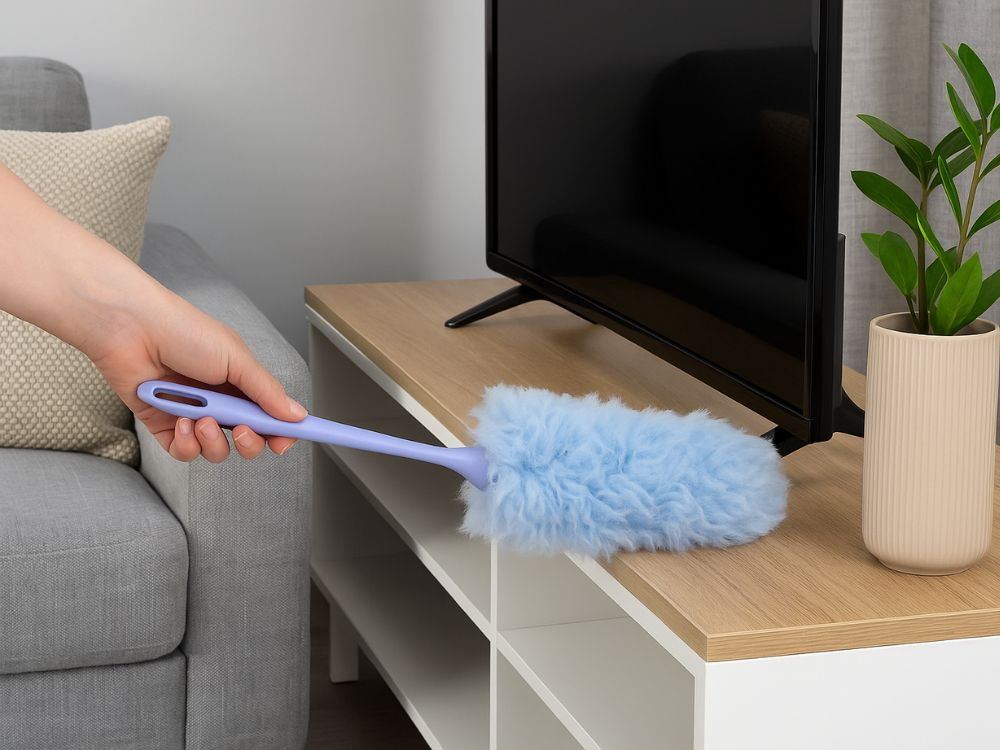 Teleskopinė mikrofibros šluotelė dulkėms ir voratinkliams 35 cm 3