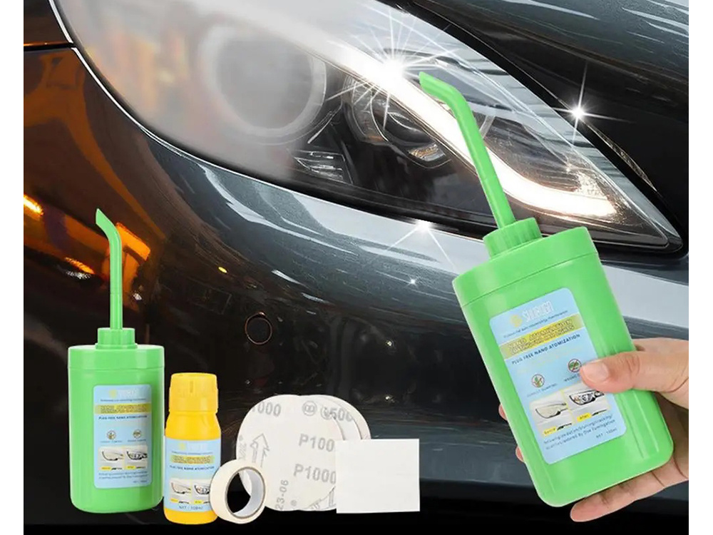 Automobilio žibintų atnaujinimo rinkinys su nano danga, 100 ml