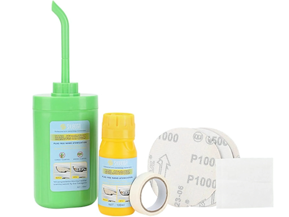 Automobilio žibintų atnaujinimo rinkinys su nano danga, 100 ml