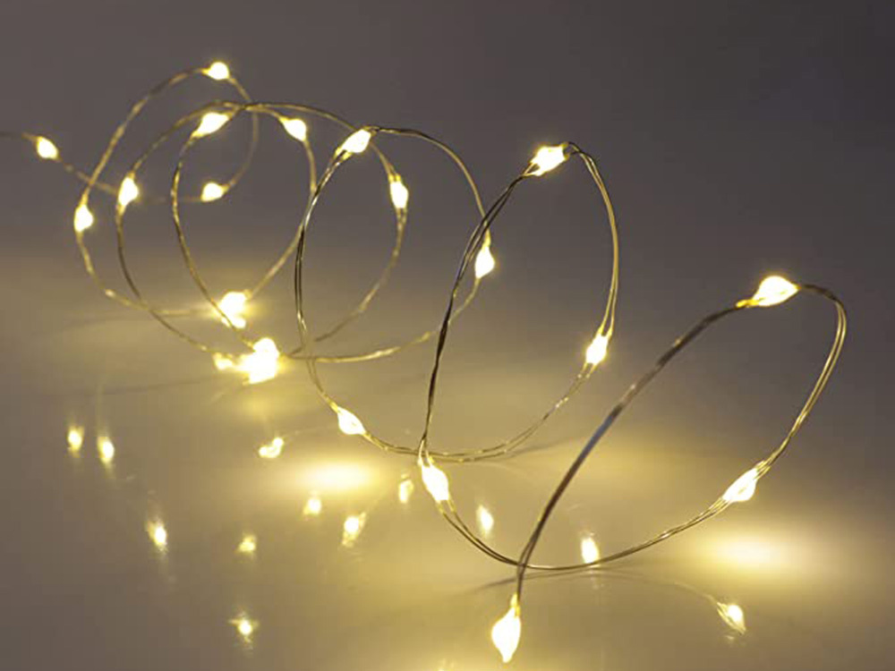 Girlianda 100 led, 10 m, šiltai balta 1
