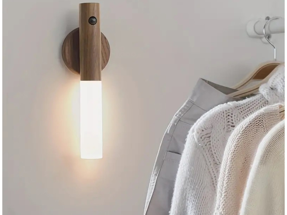 Led sieninis šviestuvas su judesio jutikliu, 18 cm 2