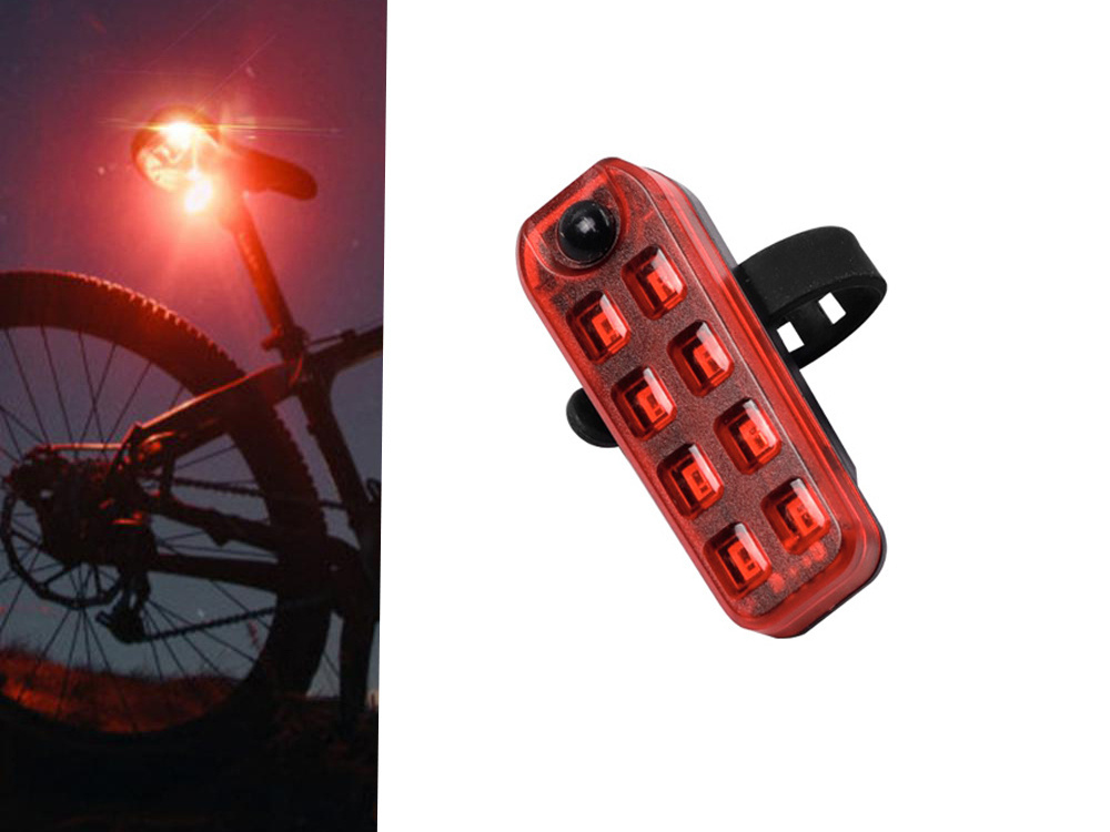 Dviračio galinis žibintas led su usb įkrovimu 1
