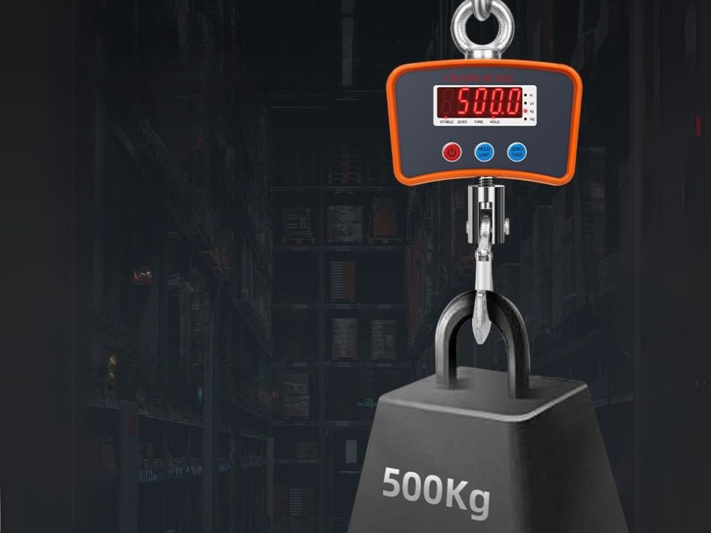Svarstyklės 500 kg su lcd ekranu