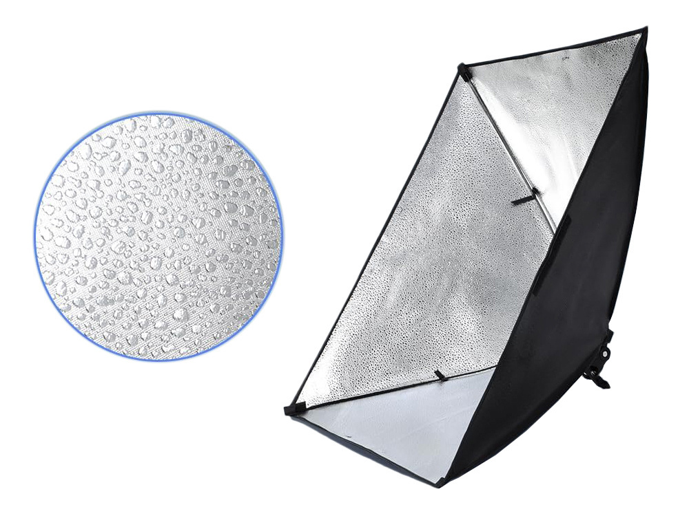Studijinė šviesos lempa su softbox 2x 135w su stovais