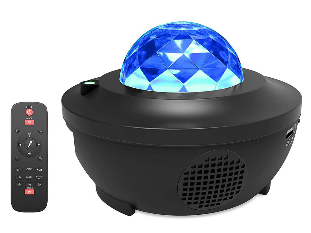 Žvaigždžių projektorius su led rgb ir nuotolinio valdymo pultu