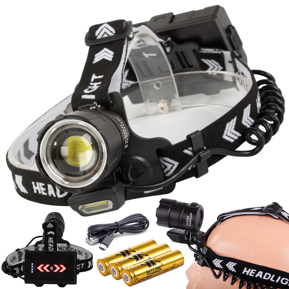 Žibintuvėlis ant galvos bailong t37-p360, cree xhp360