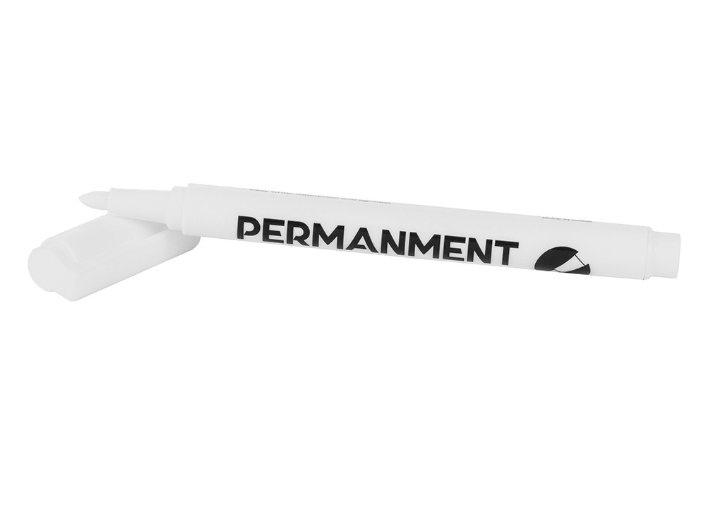 Baltas permanentinis žymeklis padangoms ir stiklui, 1 mm, 12 vnt.