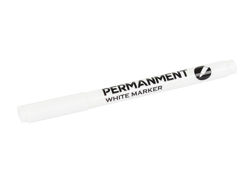 Baltas permanentinis žymeklis padangoms ir stiklui, 1 mm, 12 vnt.