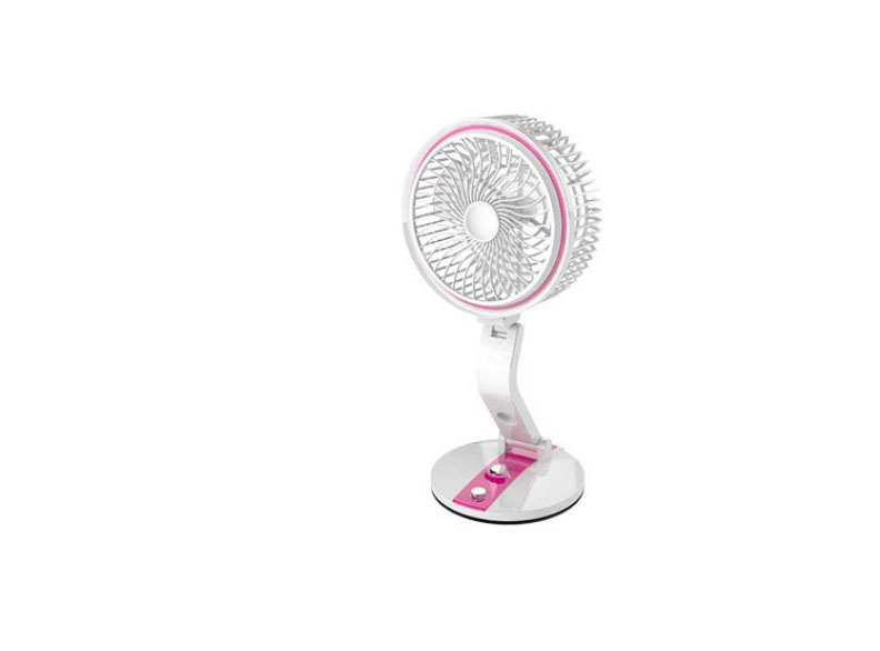Sulankstomas ventiliatorius su led apšvietimu ir usb įkrovimu, 18 cm