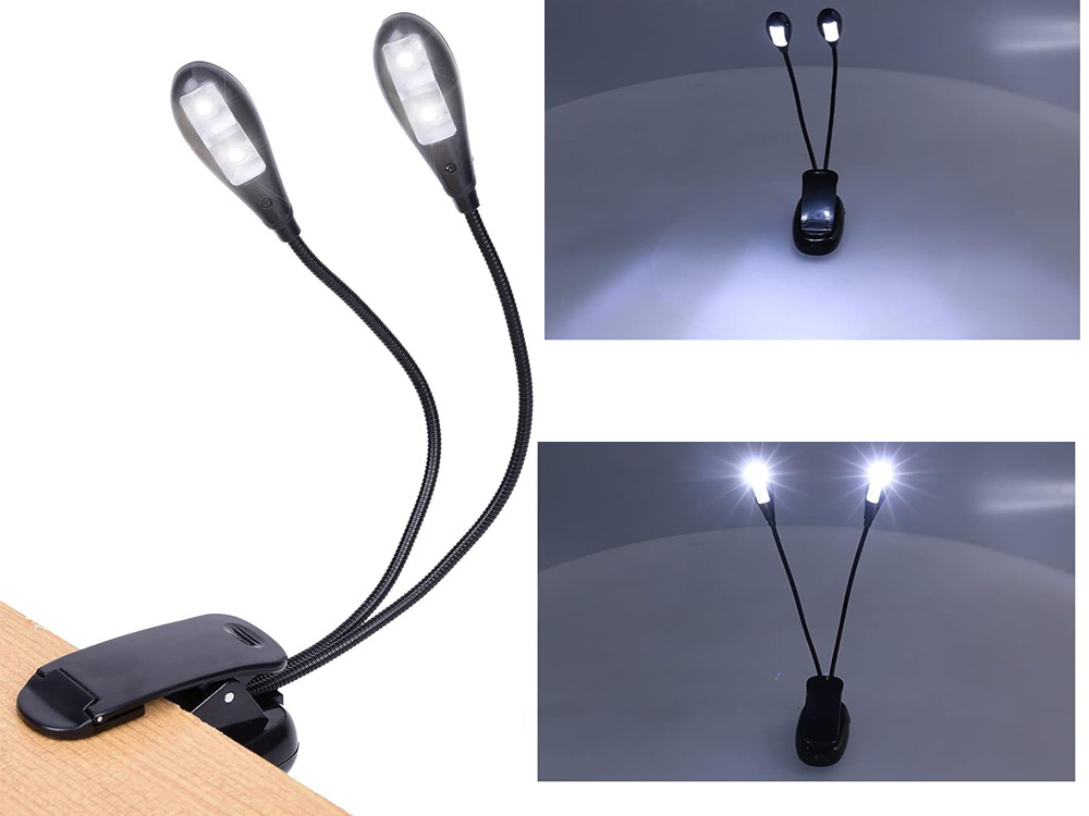 Led stalo lempa su segtuku, juoda, 30 cm