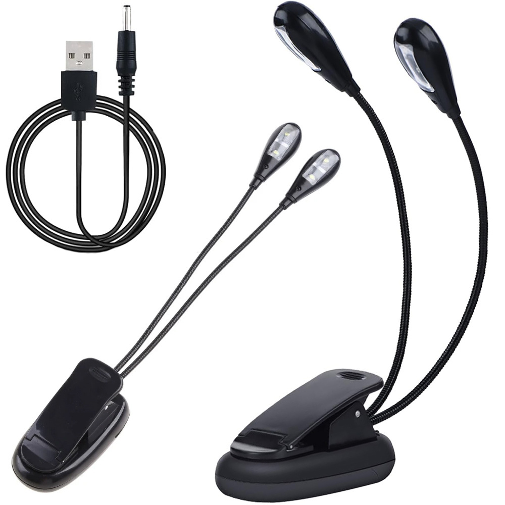Led stalo lempa su segtuku, juoda, 30 cm