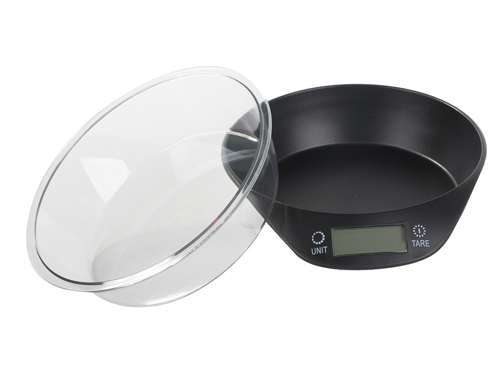 Elektroninės virtuvinės svarstyklės su 5 kg talpos dubeniu