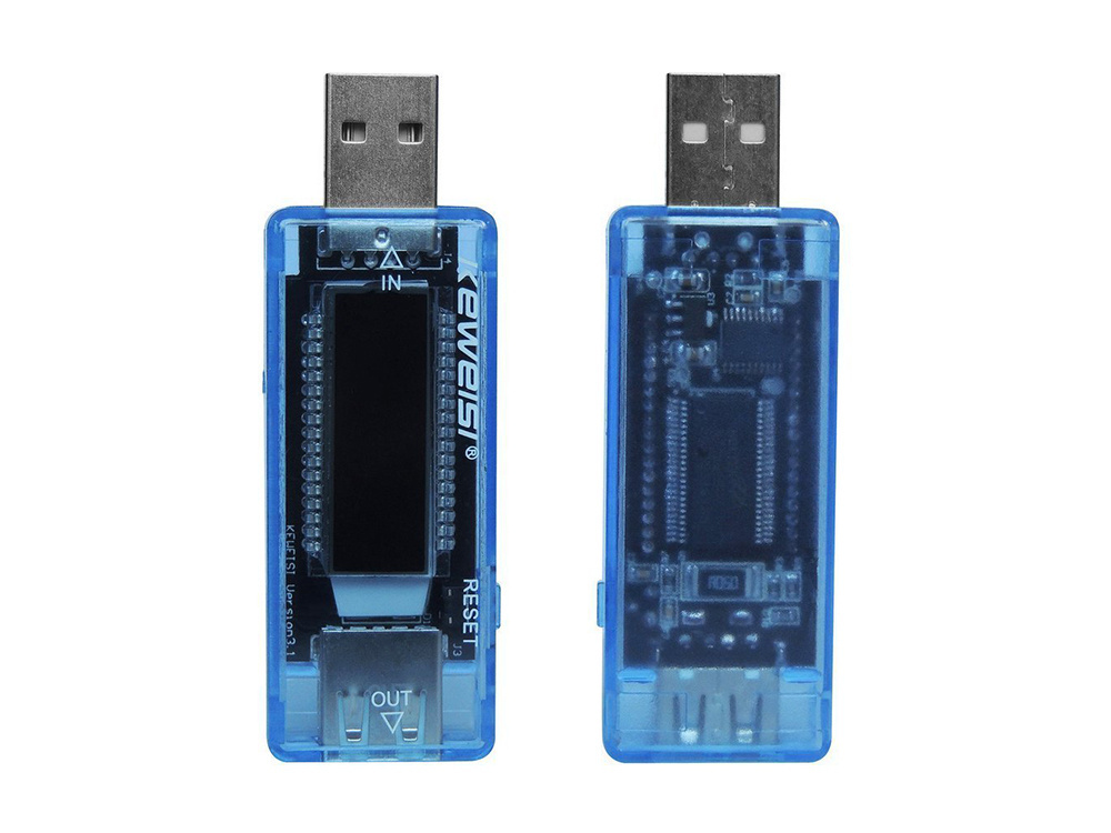Usb voltmetras ampermetras su lcd ekranu