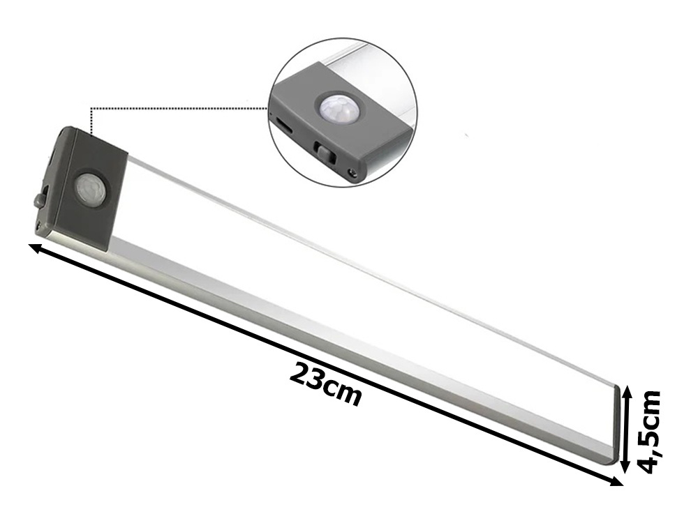 Lipni led juostelė su judesio jutikliu 23 cm