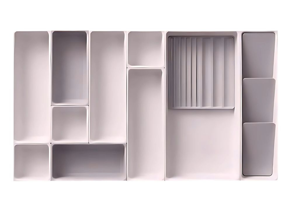 Didelis kosmetikos dėklas, 12 dalių, modulinis