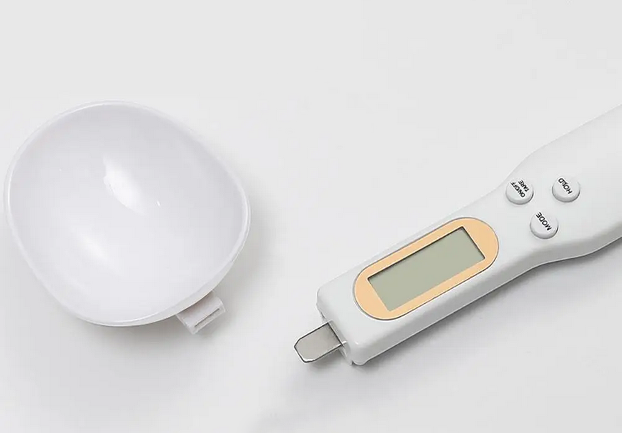 Elektroninis virtuvės šaukštas-svarstyklės su lcd ekranu, iki 500 g