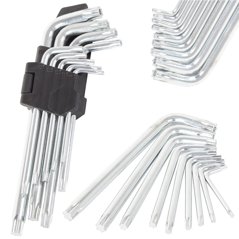 Torx šešiakampių raktų rinkinys 1,5-10 mm, 9 vnt.