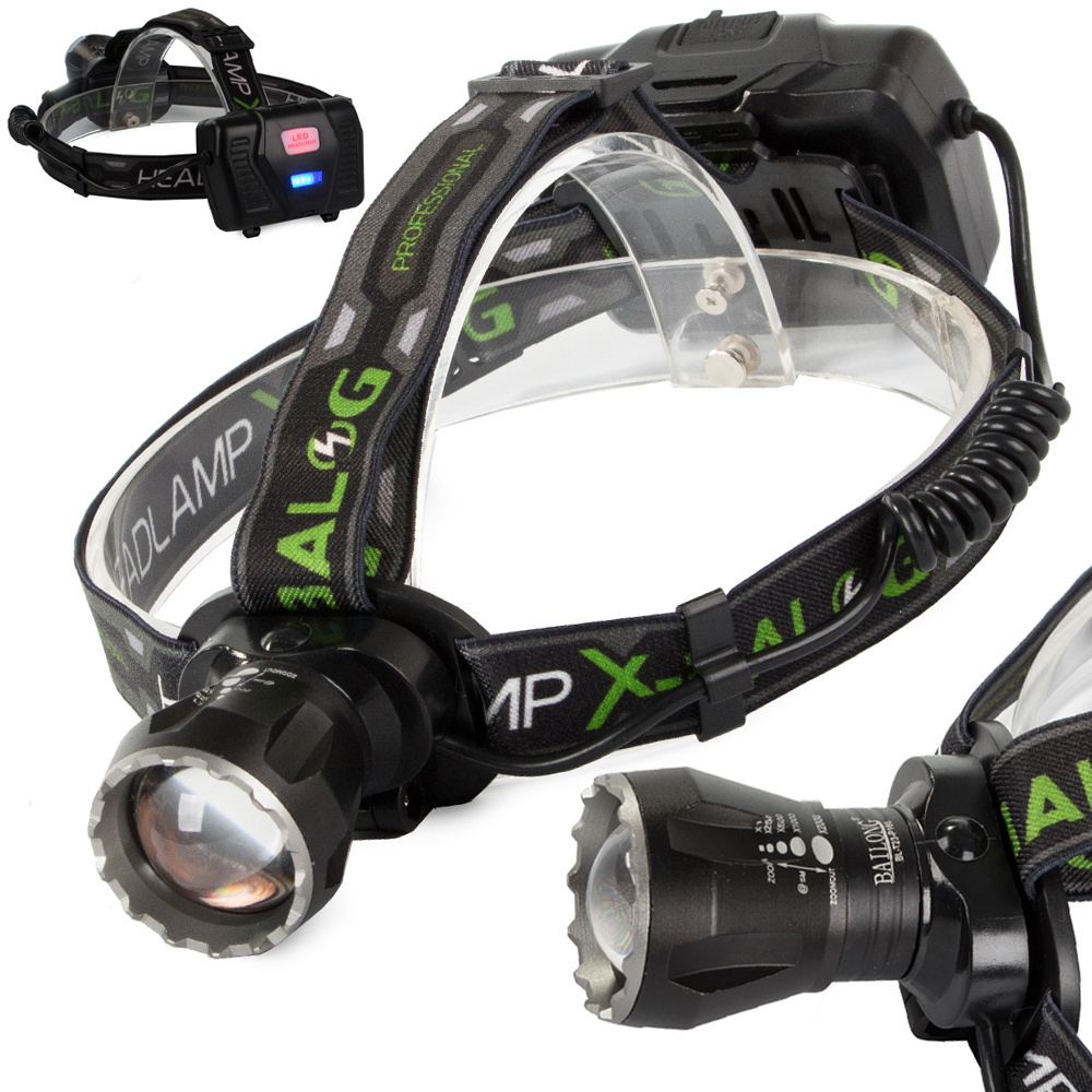 Žibintuvėlis ant galvos bailong t23-p160 su led xhp160
