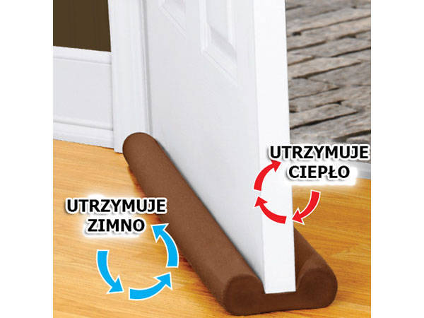 Durų ir langų sandariklis su šilumos izoliacija 85 cm, rudas 2