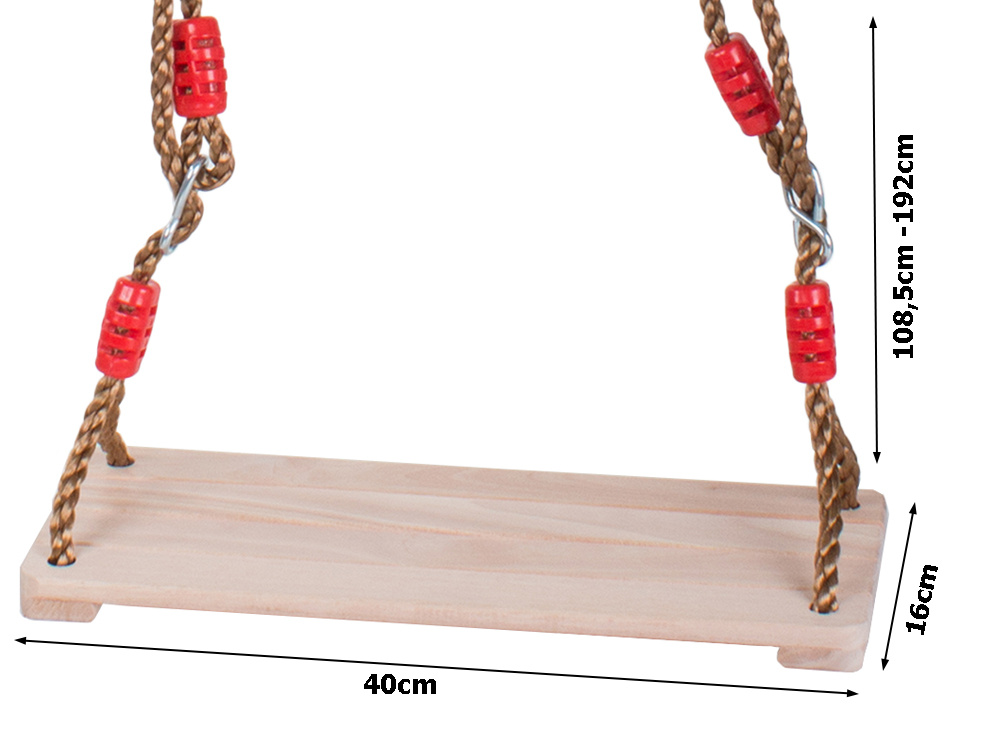 Medinės sūpynės sodui 40x16 cm