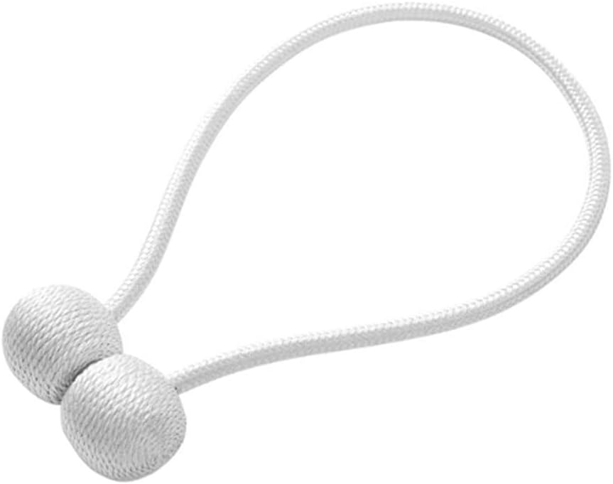 Magnetinės užuolaidų segtukai, 45 cm, baltos spalvos, 2 vnt.