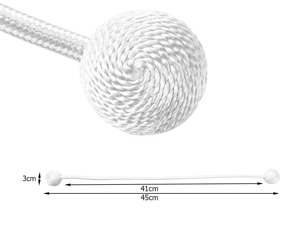 Magnetinės užuolaidų segtukai, 45 cm, baltos spalvos, 2 vnt.