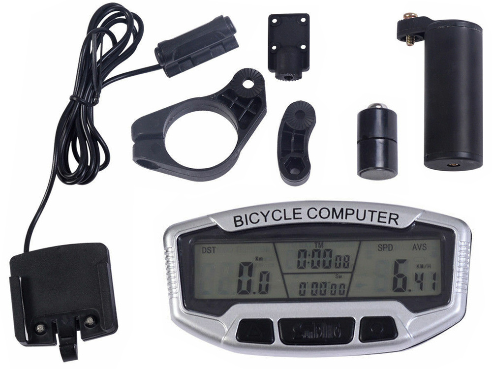 Dviračio kompiuteris su lcd ekranu, 28 funkcijos