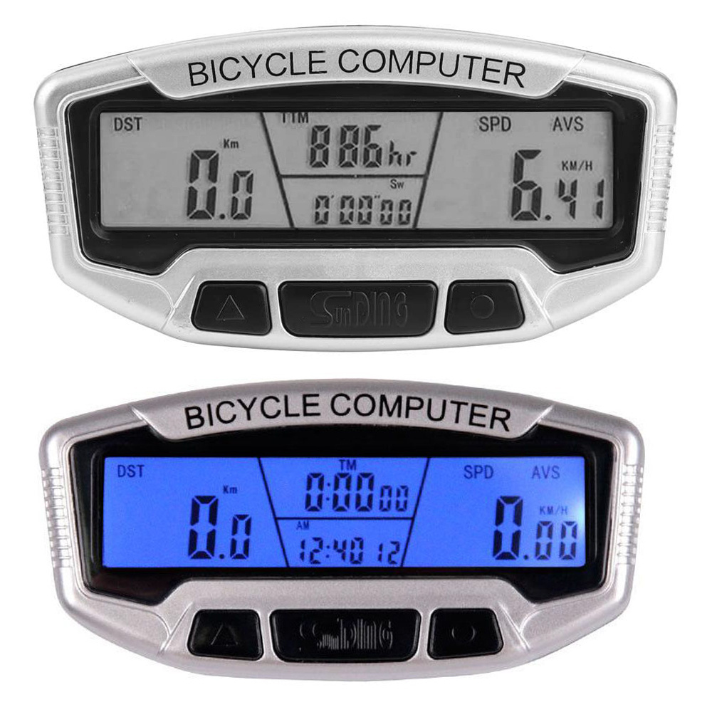 Dviračio kompiuteris su lcd ekranu, 28 funkcijos