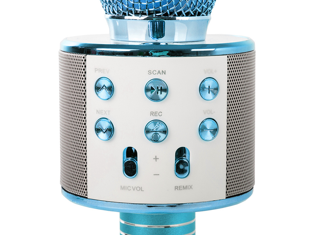 Belaidis karaoke mikrofonas su garsiakalbiu ir bluetooth funkcija