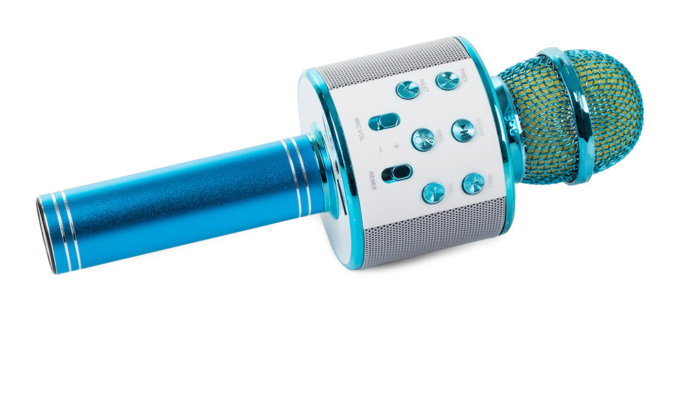 Belaidis karaoke mikrofonas su garsiakalbiu ir bluetooth funkcija