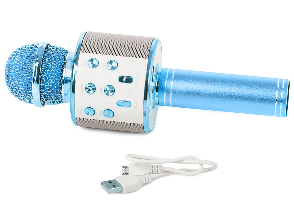 Belaidis karaoke mikrofonas su garsiakalbiu ir bluetooth funkcija