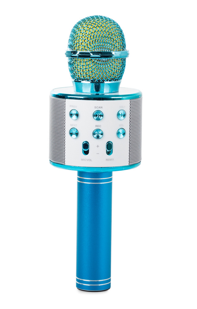 Belaidis karaoke mikrofonas su garsiakalbiu ir bluetooth funkcija
