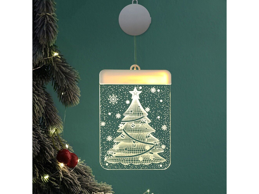 Led vitražas langui, 17 x 11,5 cm, šiltai baltas