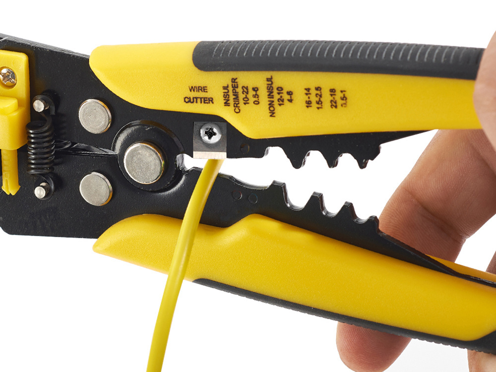 Izoliacijos nuėmimo ir kabelių užspaudimo įrankis 0,2-6 mm²
