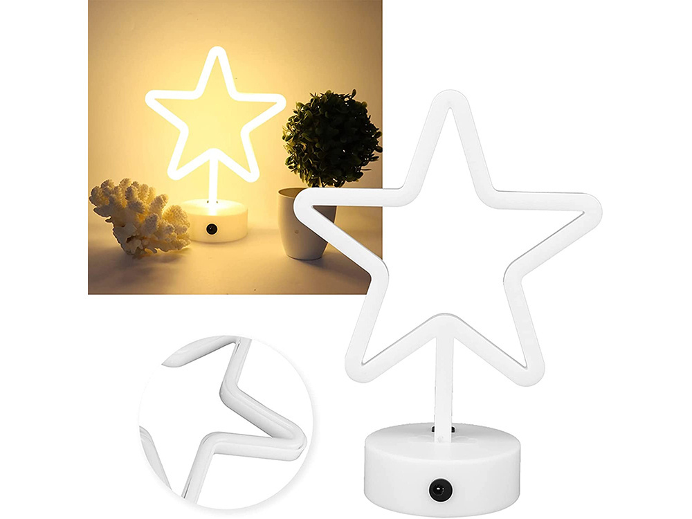 Kalėdinė led žvaigždė usb, 100 lemputės, 25,5 cm