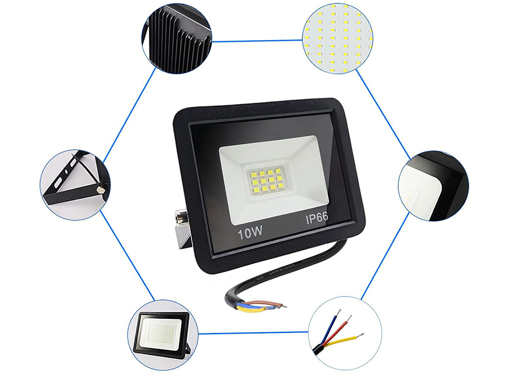 Led lauko šviestuvas 10w 6000k ip66