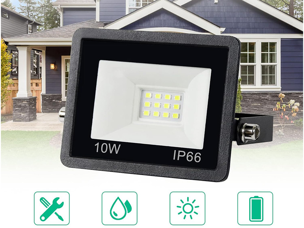 Led lauko šviestuvas 10w 6000k ip66