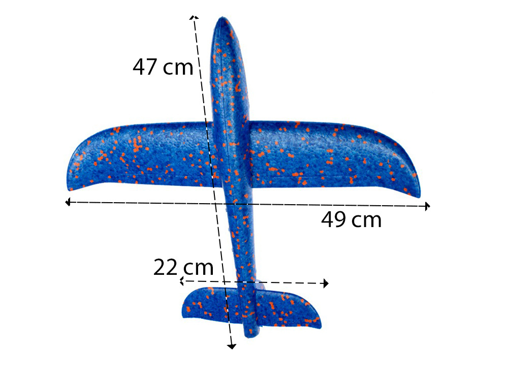 Putplasčio sklandytuvas 47 cm