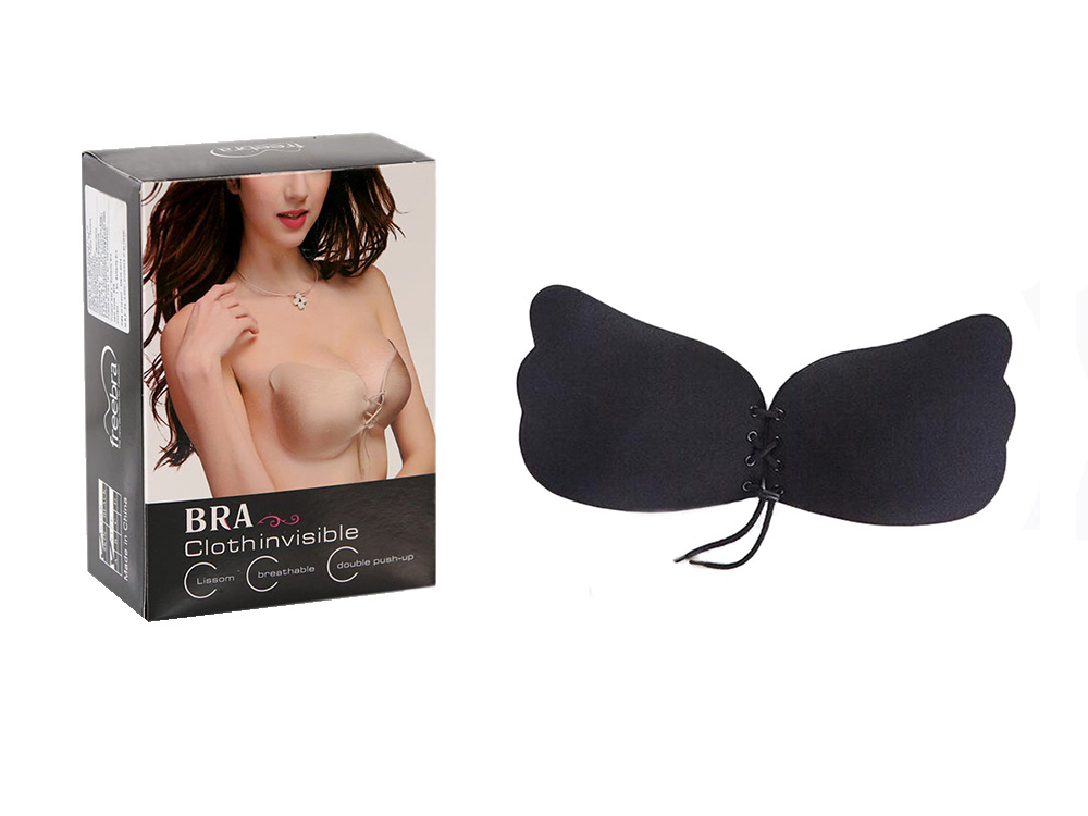 Savaime limpanti liemenėlė su push-up efektu, juoda, dydis a