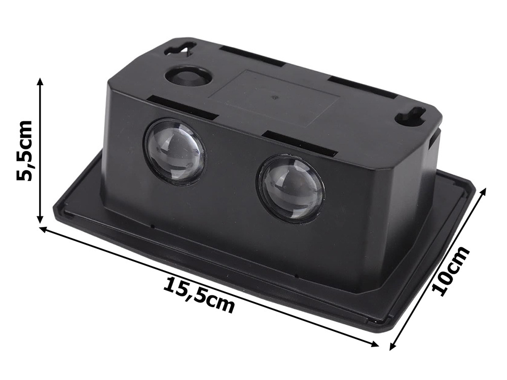 Lauko sieninis saulės šviestuvas su led ir šviesos jutikliu ip65