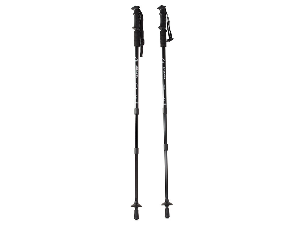 Nordic walking teleskopinė aliuminė lazda su kompasu