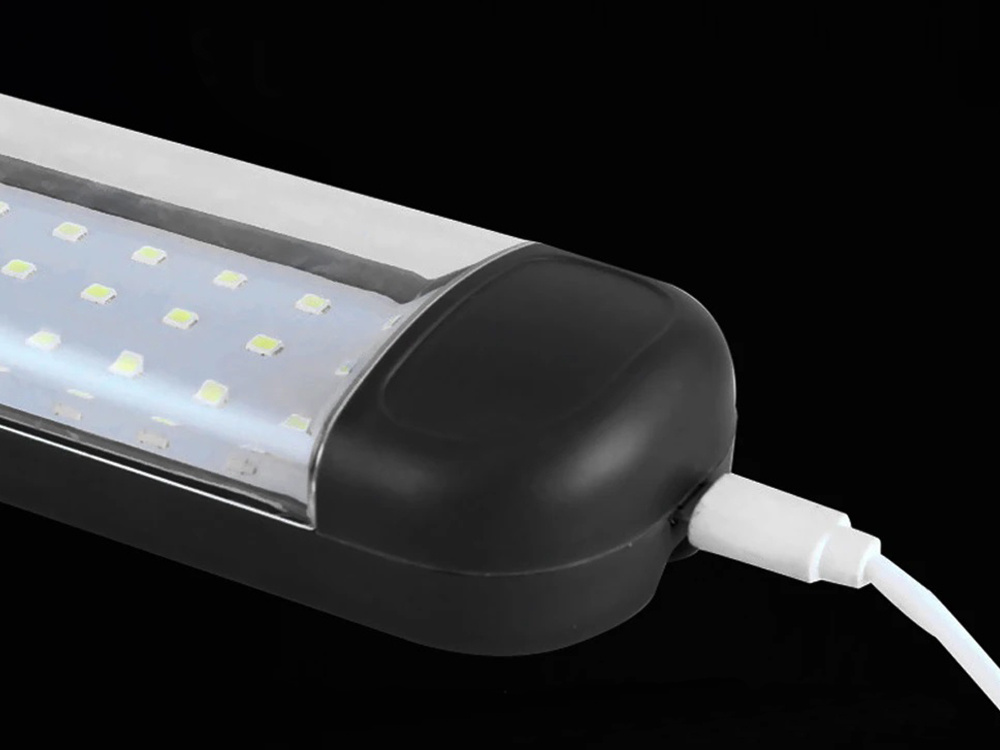 Dirbtuvių lempa su 48 led cob ir usb įkrovimu