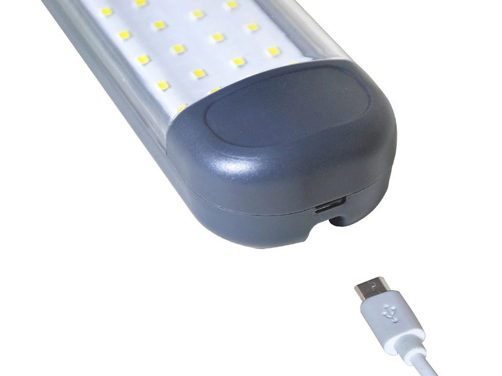 Dirbtuvių lempa su 48 led cob ir usb įkrovimu